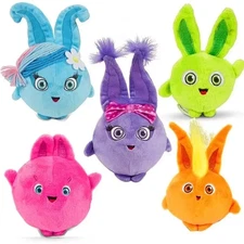 5Pcs Sunny Bunnies Plush Toys Set – Cute Stuffed Dolls for Kids & Gifts