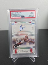 2022 Panini Flawless CHAD JOHNSON Silver ON CARD AUTO #FF-CJ /10 PSA9~Auto 10