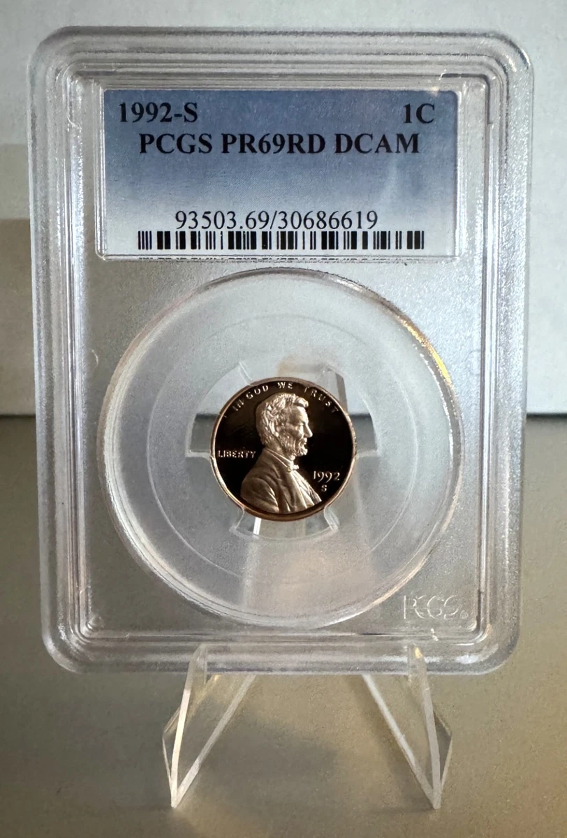 PR 69 Graded 1992 Lincoln Memorial Small Cents (1959-2008) for