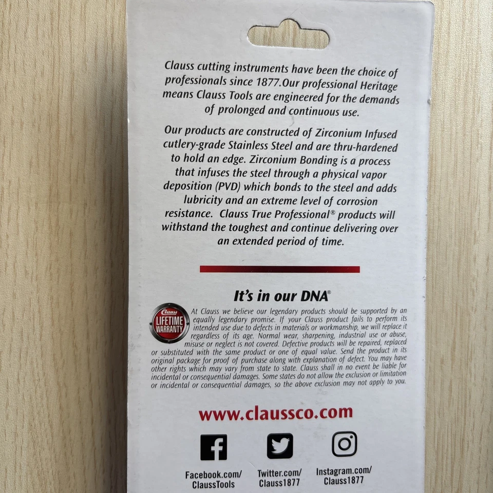 Clauss 1877 Zirconium Hydroponic Scissors 6.5 Inches - Image 2 of 3