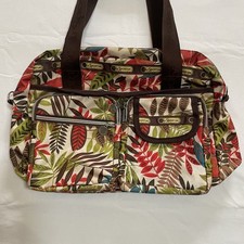 LeSportsac Tokidoki Jungle Floral Shoulder Duffel Bag Weekender Crossbody