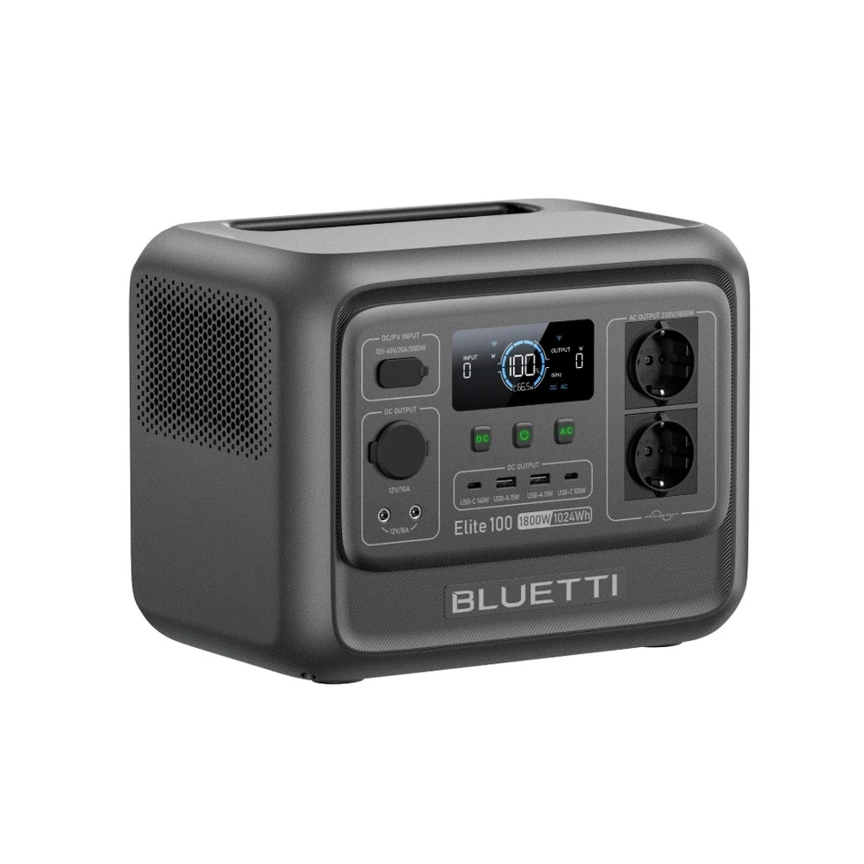 BLUETTI Elite 100 V2 Powerstation 1800W 1024Wh Wohnmobil Camping Solargenerator
