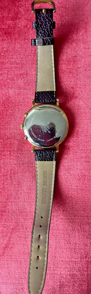 Reloj Croton Chrono Master Hombre Cara Negra  Foto 3 de 3