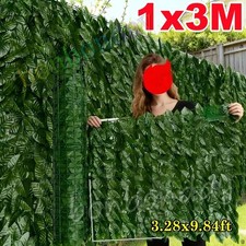 3M Artificial Hedge Ivy Leaf Garden Fence Roll Privacy Screen Wall Balcony Cover