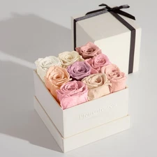 Eternity Roses | Gift-Ready Preserved Roses in a Box for Her | Fresh Roses fo...