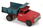 Vintage Tonka Toys Dump Truck - Pressed Steel, Red and Teal