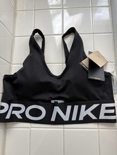 NWT Nike Pro Indy Plunge Women's Medium Support Padded Sports Bra Sz Large 55