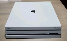 Sony PlayStation 4 PS4 Pro Glacier White 1TB Bundle 13.02 FW Clean! Tested!