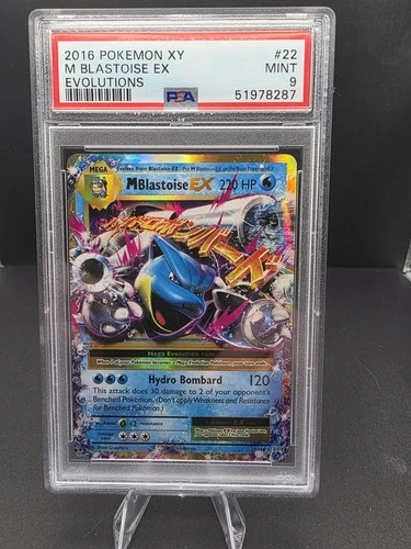 M Blastoise EX 22/108 Evolutions Holo PSA 9