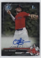 2017 Bowman Draft Chrome Draft Pick Auto Cole Brannen #CDA-CB Auto q3o