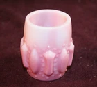 EAPG Milk Glass Toothpick Holder ONE-O-ONE Pattern - Challinor Taylor ca. 1891