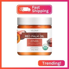 velona USDA Certified Organic Red Palm Oil 4 Fl Oz Food and Cosmetic Grade i