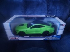 Maisto nib 1:18 scale Grabber Lime 2020 Mustang Shelby gt500 Diecast "Rare" 