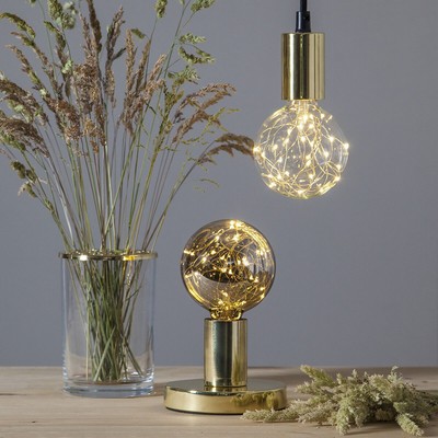 E27 LED Deko Leuchtmittel ''Dew drops'' 25 micro LEDs  Kugel Dekolicht Glühbirne