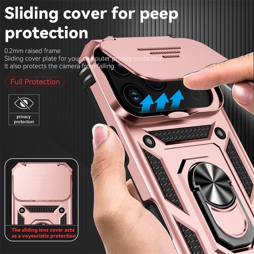 For iPhone 15 16 17 16E 14 13 12 11 Ring Shockproof Back Case Phone Case Cover - Picture 8 of 17