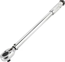 Powerbuilt 3/8-Inch Micrometer Torque Wrench, 5-80 3/8 in., Silver 