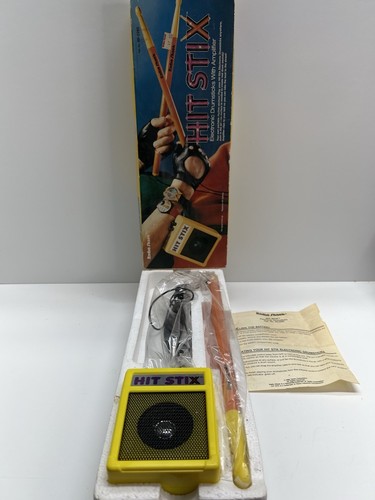 Radio Shack 1988 Nasta Hit Stix Electronic Drum Sticks With Amplifier RARE NOS - Picture 2 of 13