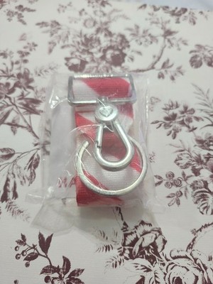 Harveys Seatbelt Candy Cane Winter Christmas Holidays CNG Keychain NWT