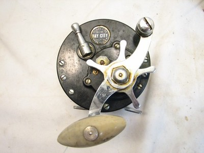 Moulinet De Pêche Vintage Ocean City Baitcaster N°112 - Fabriqué Aux USA