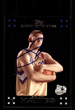Signed Basketball Card Auto Spencer Hawes 2007-08 Topps #120 Sacramento Kings