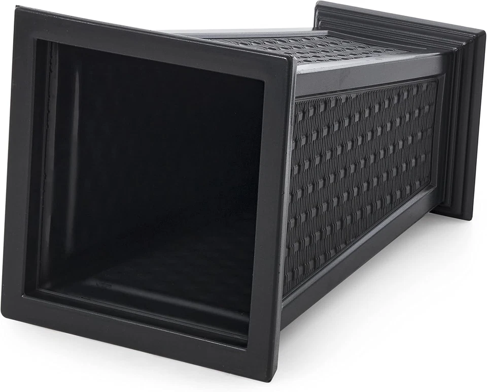 Maceta con patrón de mimbre (paquete de 2) - Juego de 2 macetas grandes para porco Foto 3 de 4