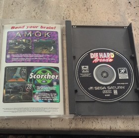 Die Hard Arcade (Sega Saturn, 1997) - CIB w registration, Authentic, tested