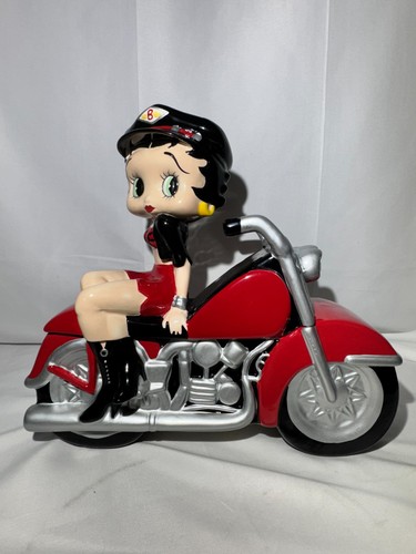Betty Boop Motorcycle Cookie Jar – First Edition – King Features Syndicate