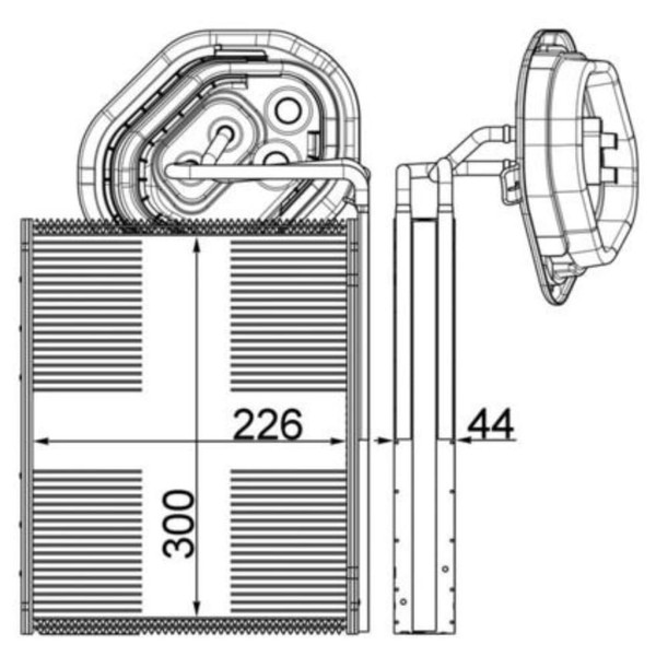 Verdampfer Klimaanlage Mahle AE 3 000P FüR Mercedes-Benz S-image