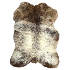 Sheepskin Rug Genuine Ivory Real Luxury British Throw Eco Pelt X-Large 100cm++