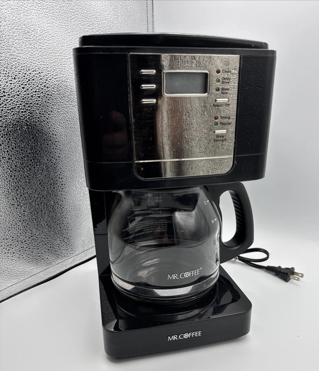 Mr. Coffee 12 Cup Programmable Coffee Maker Black JWX23WM JWX23 Tested Working