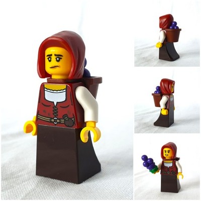 MOC aus LEGO -Teilen Medieval Grape Picker | Ritter | passend zu 10305 21343