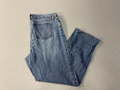 L.L.Bean Jeans Womens 18 Regular Light Wash Favorite Fit Stretch Straight Leg