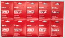 *AS IS* NEW LOT OF 10 Total by Verizon Mini Starter SIM Kit