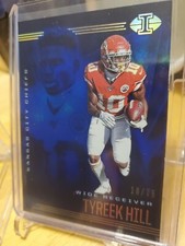 2020 ILLUSIONS TYREEK HILL BASE #68 BLUE VARIATION 18/75 CHIEFS HAVING A GRT YR