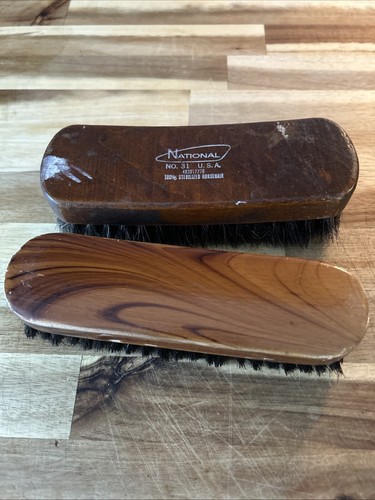 Bickmore Professional Horsehair Shoe Shine Brush – 6.25" Woodback Boot Brush For Polishing
