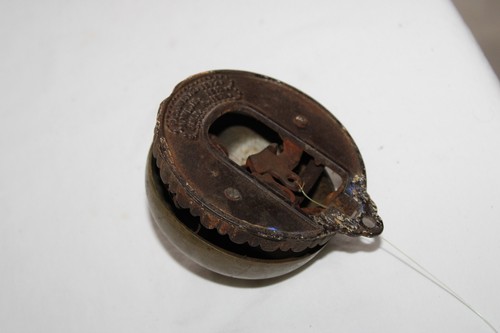 Campanello da boxe/porta/pranzo vintage 1870 meccanico ottone e ferro FUNZIONANTE - Foto 12 di 13