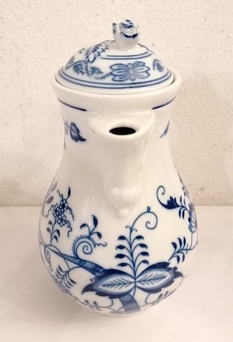 DUBI BOHEMIA KARLSBADER PORZELLAN KAFFEEKANNE 17cm ZWIEBELMUSTER KARLSBAD (K25) - Bild 3 von 4