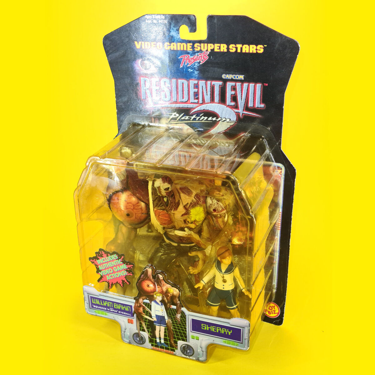 ToyBiz 1998 Capcom Resident Evil 2 Platinum William Birkin ToyBiz 1998 Capcom Resident Evil 2 Platinum William Birkin