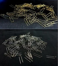 Jewelry Display U-PINS Pad Pins Silver OR Gold Jewelry U Pins 100/1000 Pcs