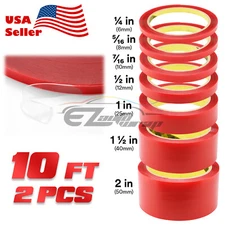 2x 3meter/Roll Auto Acrylic Clear Double Sided Tape ¼" ⁵⁄₁₆" ⁷⁄₁₆" ½" 1" 1½" 2"