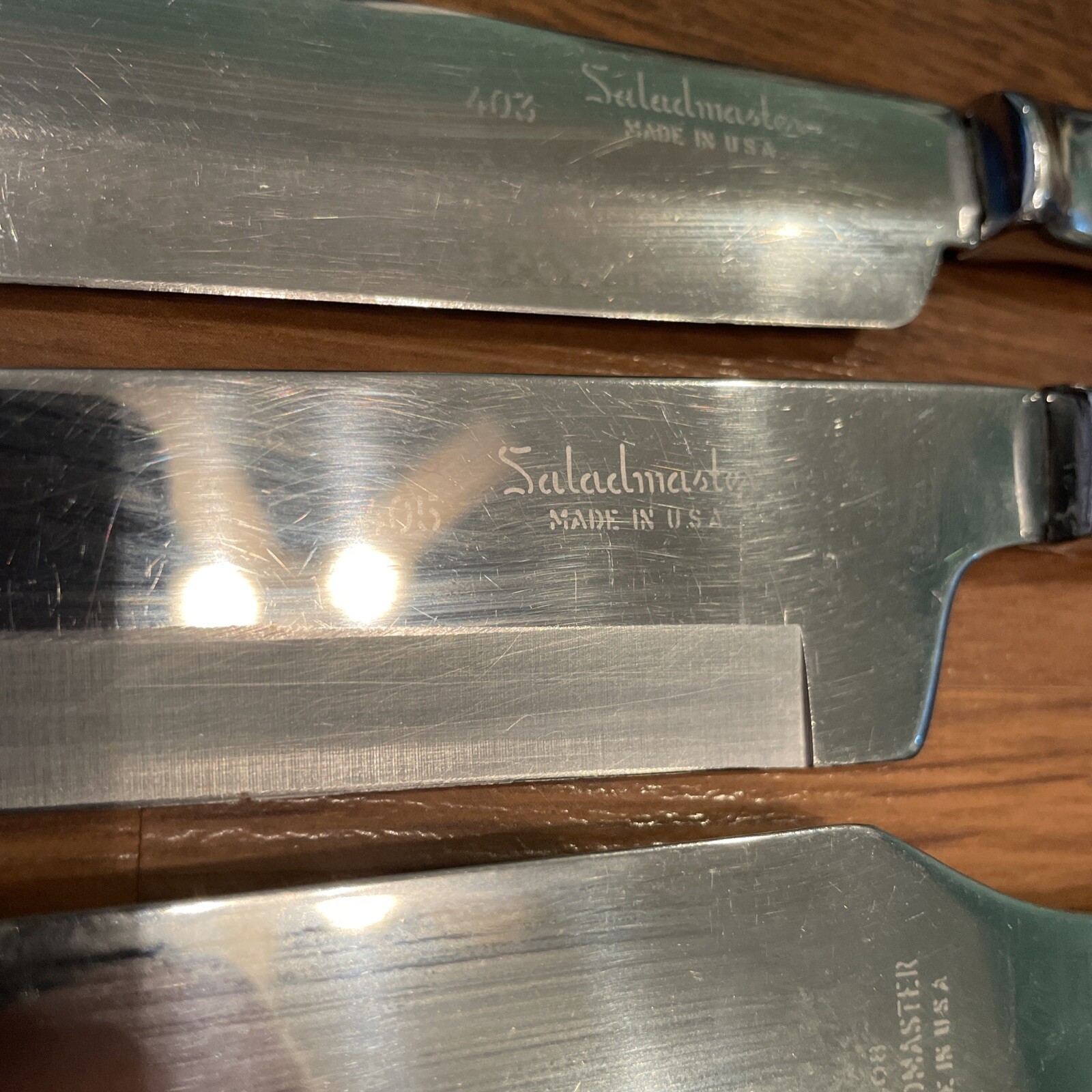 SALADMASTER 5 Pc Kitchen Knife Set 402 403 405 406 408 Made In USA Lot Of Knives eBay