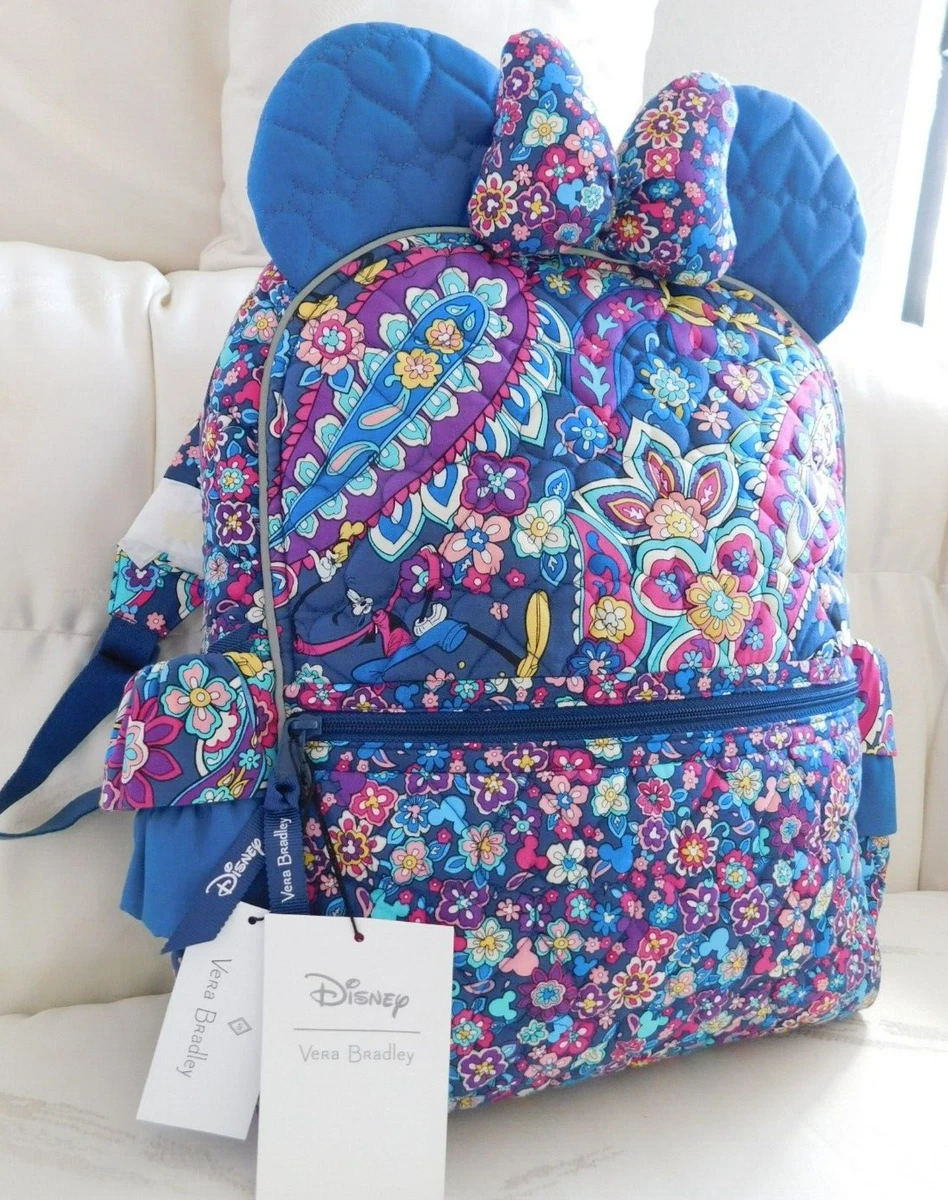 VERA BRADLEY VB Kids Ruffle Backpack Disney Minnie Mouse Ears