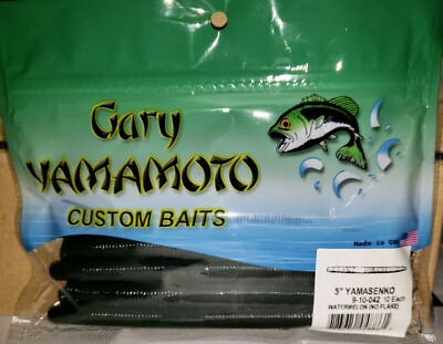 Yamamoto Senko 5" Soft Plastic Bait – 10 Pack In General's Watermelon Color, Original Stickbait - View #10