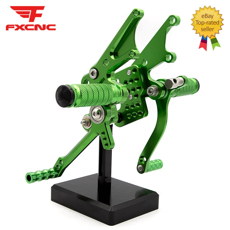 Pedais traseiros ajustáveis para Kawasaki Ninja ZX14 ZZR1400 2006-2011 Footpeg - Imagem 4 de 4