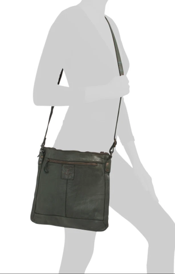 NWT HARBOUR 2ND VERA LEATHER CROSSBODY FOREST GREEN
