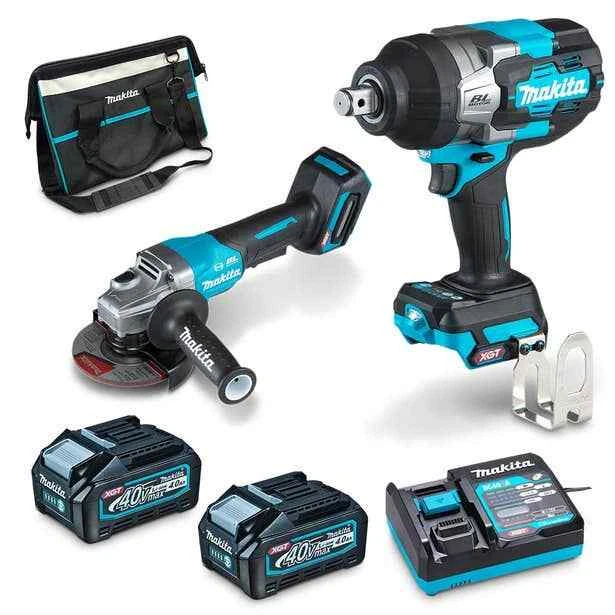 MAKITA 40V MAX XGT BRUSHLESS 2 PIECE 2 X 4.0AH COMBO KIT JAPAN BRAND