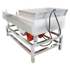 10mm Long Strip Screen Electric Sifter Shaker Linear Vibrating Screen One Layer