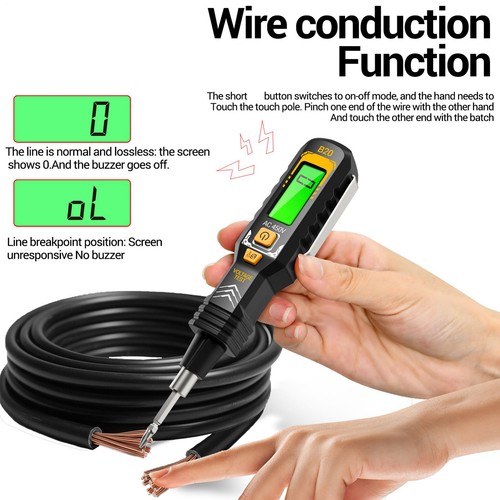 Voltage Electric Tester Volt Detector Test Pen AC DC Non-Contact Sensor 30-1000V - Picture 5 of 14