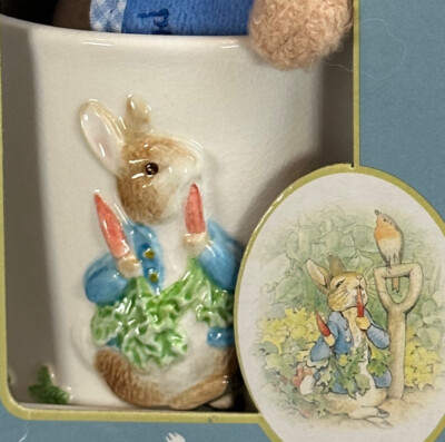 Beatrix Potter Classics Peter Rabbit Gift Set 3D Mug and Plush Toy New in Box