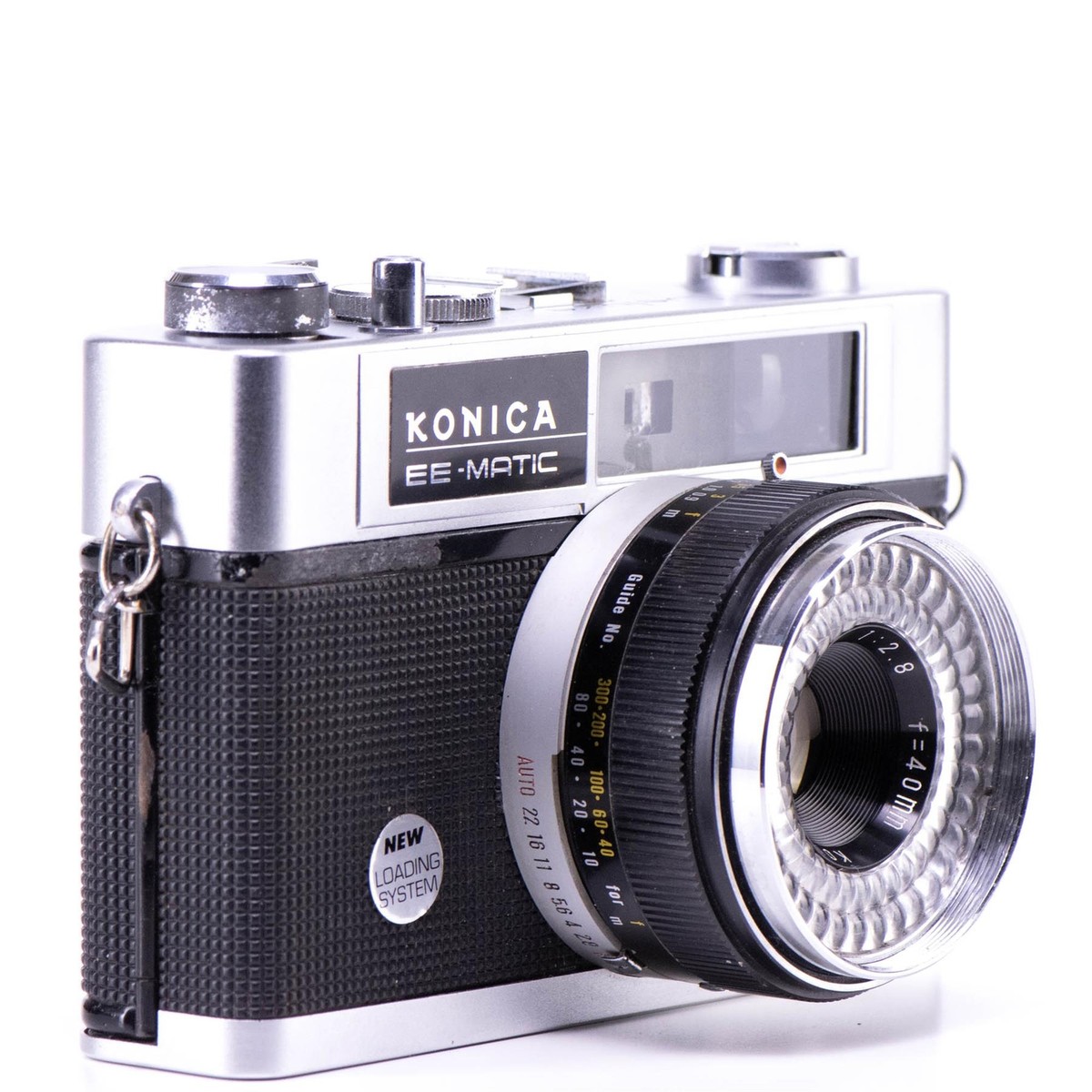Konica EE-Matic Deluxe Camera |40mm f2.8 lens | White | Japan